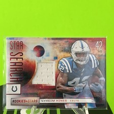 2018 Panini Rookies & Stars - Star Search Relics Nyheim Hines #SS-29 (MEM, RC)