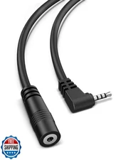 YQMAJIM 2.5mm Dash Cam Rear View Camera Extension Cable, (6Ft Thicker) 90 Deg