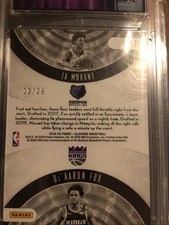 Ja Morant De’aaron Fox 2019-2020 Panini Illusions Pink #19 17/25