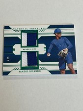 2024 NATIONAL TREASURES YANDEL RICARDO 3/5 GREEN DUAL PATCH ROYALS SSP TN2