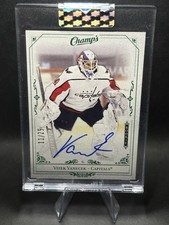 Rookie Auto Vitek Vanecek /25 Capitals Upper Deck 2020-21 Clear Cut 