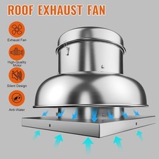 1400/2400CFM Upblast Roof Exhaust Fan for Restaurant Kitchen Ventilation System