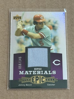 2006 Upper Deck Epic Materials /145 Purple Johnny Bench JB1