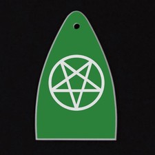 GUITAR TRUSS ROD COVER Engraved Etch Paul Reed Smith PRS USA PENTAGRAM 666 GREEN