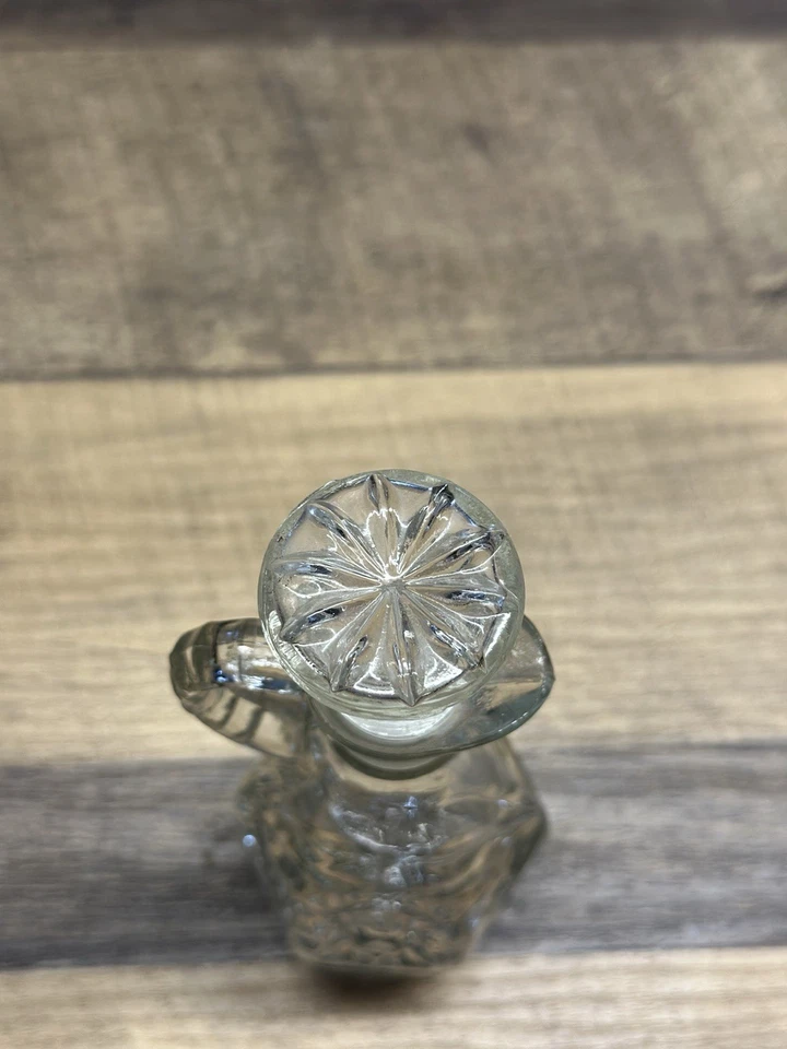 Vintage Anchor Hocking Star of David Cruet with Stopper - Image 2 of 4