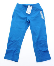 NWT / GYMSHARK Women's ELEVATE Sprint Blue GLLG4467 CROPPED LEGGINGS Size: XS