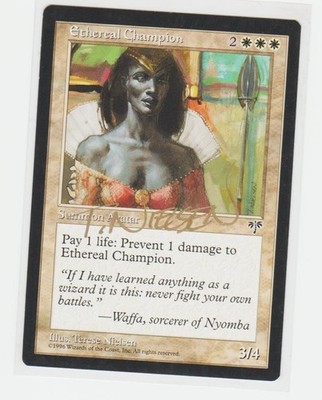 Magic the Gathering ~ Ethereal Champion ~ M/NM ~ Mirage ~ Signed by Artist