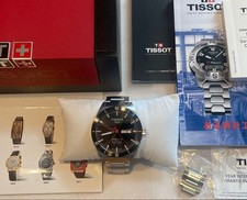 Orologio da polso automatico TISSOT PRS516 42 mm cinturino metallo fondello zaffiro