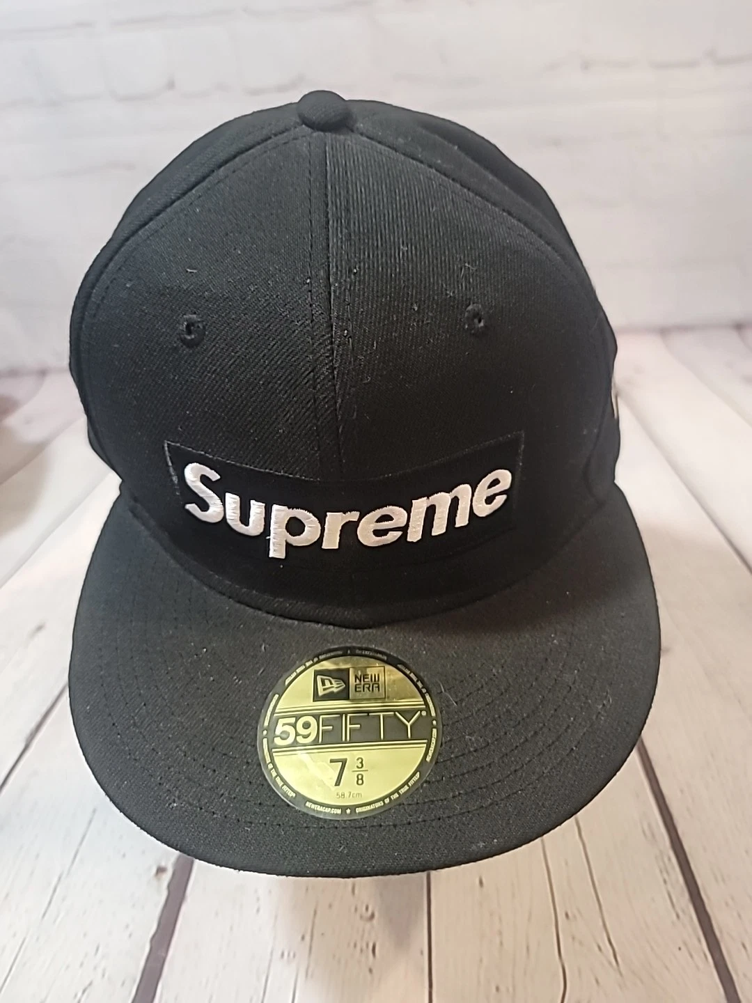 Casquette Supreme 21SS 7 1 4 polyester noir uni homme G2702012021 occasion