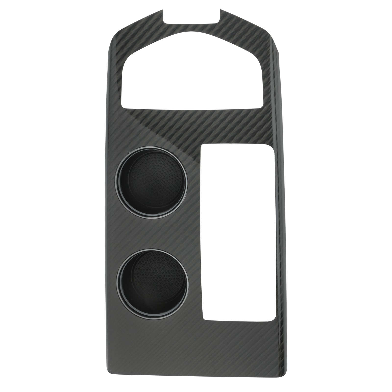 Placa de trim de soporte central de fibra de carbono para Maserati Ghibli (2019-2021) (P/N 673016867)