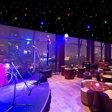 Star Stage Backdrop 20x10 ft LED Star Curtain Starry Sky Background DMX w/Remote