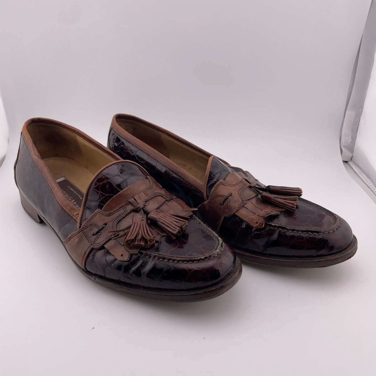 Johnston & Murphy - crocodile embossed loafer Amazon.com | Johnston & Murphy Cort 2.0 Penny Slip-On Loafer  main image 4