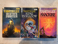 Tanith Lee Fantasy Book Lot Death’s Master Sung in Shadow Anackire DAW