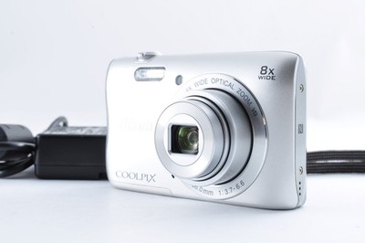 Nikon Coolpix S3700 Silver Exc+5 Compact Digital Camera Z2482