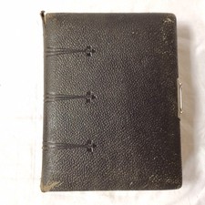 Antique Victorian Photograph Album With Photographs.