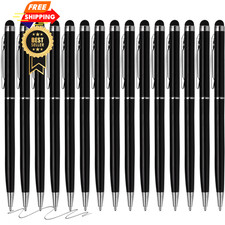 FIRCRE 15 Pack Stylus Pens for Touch Screens Pen Compatible with Black
