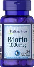 Puritan's Pride Biotin 1000 mcg - 100 Tablets