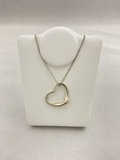 Collana Tiffany & Co. cuore aperto argento sterling 925 22 mm accessorio...