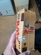 Raw Rolls Classic Rolling Papers 12 Pack, Unrefined,