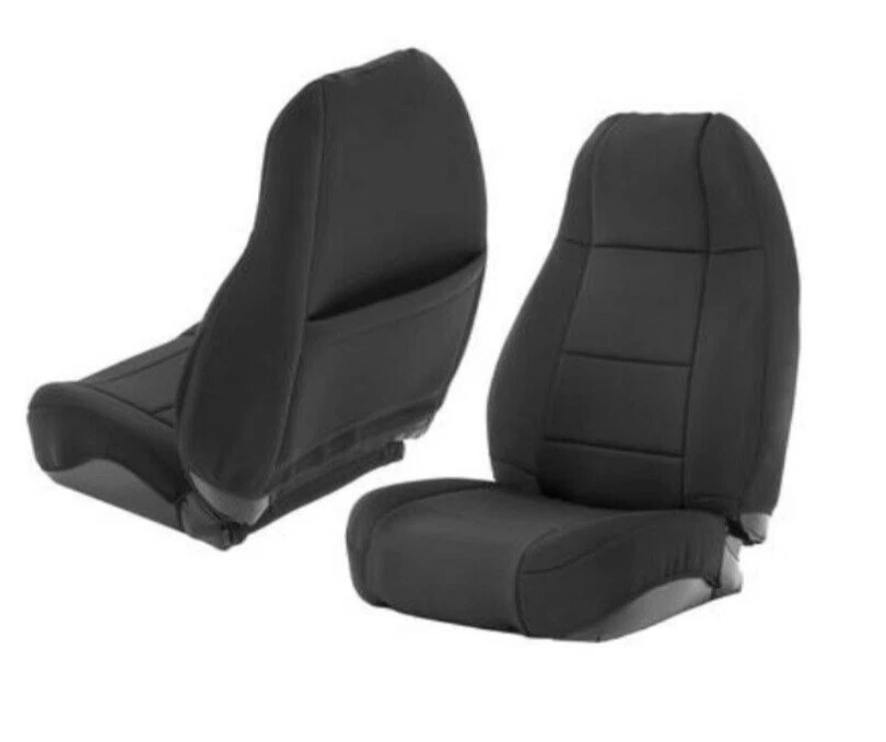 Smittybilt Black Custom Neoprene Seat Covers For 1991-1995 Jeep Wrangler YJ Foto 2 de 3