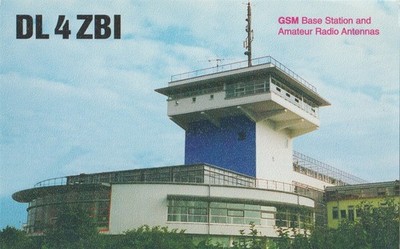 Deutscher Amateurfunk QSL-Karte DL4ZBI Lochfelden GSM Basisstation Deutschland 2001