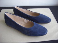 Clarks Chia Violet Ballet Flats Ultimate Comfort Navy Blue UK 4 Eu 37 New DEFECT