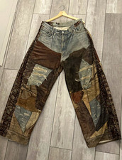 Acne Studios Men's Denim Patchwork Jeans