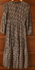 Christy Dawn Dress in Raven Floral Sz XS/S