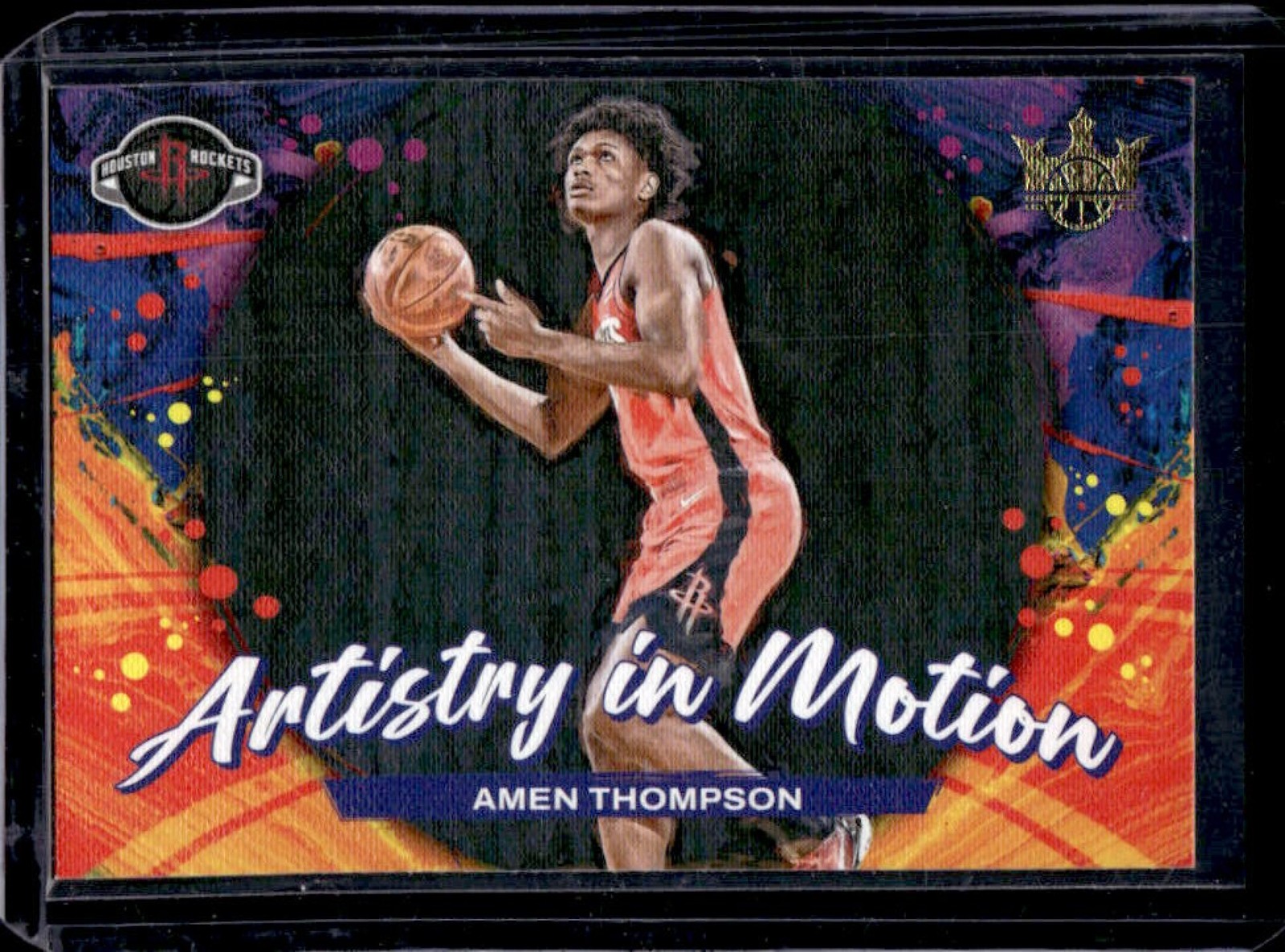 2023-24 Panini Court Kings Amen Thompson Artistry In Motion RC #25 Rockets