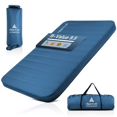4 INCH Thick Self Inflating Sleeping Pad 9.5 R Value, Comfort Plus Camping Ma...