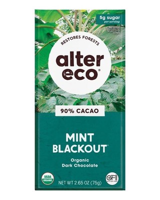 Alter Eco | Dark Chocolate Bars | Pure 2.65 Ounce (Pack of 1), black
