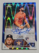 David Hensley /150 Rc Auto On Card Blue Wave Refractor 2023 Topps Chrome 🔥