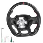 Uimoso Carbon Fiber Steering Wheel for 2021-2024 Ford F150, Black