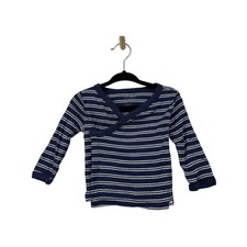 Carter's Blue Long Sleeve Shirt Pant Set Boy 6M Striped Panama's #166