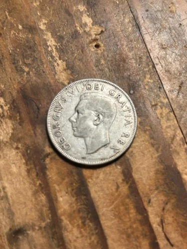 1950 50 Cents Canada Silver Coin (George VI)