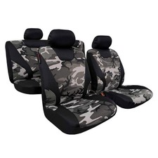 Gray Camo Black Mesh Car Seat Cover Full Set For Toyota Tacoma Crew Cab Gray Camo Black Mesh Car Seat Cover Full Set For Toyota Tacoma Crew Cab
