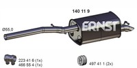 Ernst EndschalldäMpfer NachschalldäMpfer 140119 FüR VW Caddy 3 GroßRaumlimousine