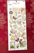 EASTER DIMENSIONAL HARD FOAM STICKERS - SO CUTE - 12" PAPER STUDIO