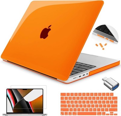 14 Inch M5 MacBook Pro Case for 2021-2025 Models A2992 A2918 A2779, Orange