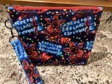 Custom Stranger Things Removable Loop Key Fob Cotton Handmade In USA Wristlet