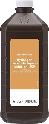 Amazon Basics Hydrogen Peroxide Topical Solution First Aid Antiseptic USP
