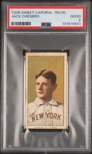 1909 T206 Jack Chesbro Sweet Caporal 150/30 PSA 2 GD Yankees HOF