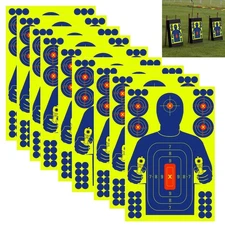 10 Pack 12x18 inch Shooting Targets Splatter Gun Practice Exercise Paper Targets