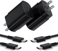 Type C Charger, 2Pack 25W PD USBC Wall Charger Super Fast Charging Block  6Ft A