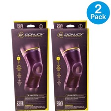 DonJoy Performance Deluxe Knit Knee Sleeve Patella Support Small 2 Pack