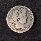 1916 D Barber Quarter