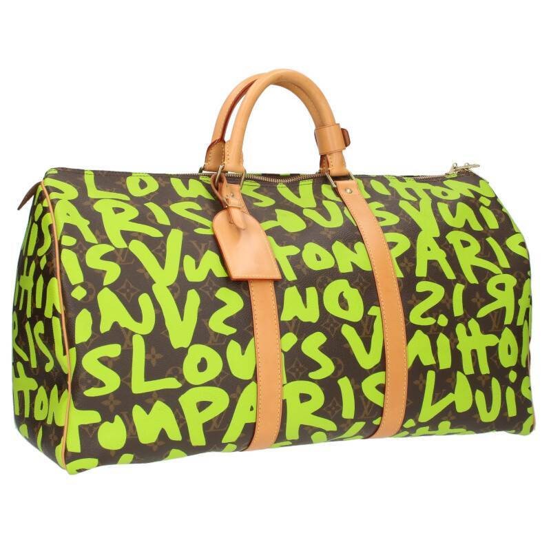 Louis Vuitton M93700 Keepall 50 Graffiti Veil Boston Bag 539116