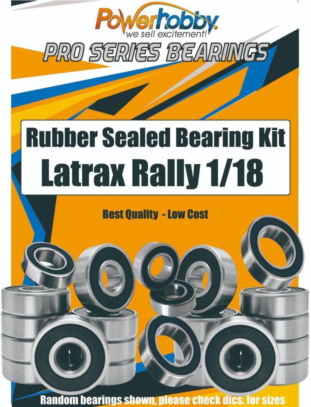 NEW PowerHobby Pro Series Rubber Sealed Bearing FOR Traxxas Latrax Rally 1/18