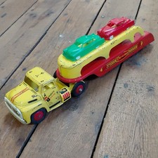 VTG Wyandotte Trucking Pressed Steel Auto Transport Car-a-van Carrier  2 Cars