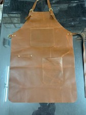 New Leather Work Apron for Woodworking Unisex Blacksmith Workshop Utility Apron